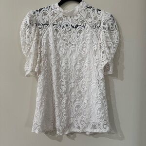 PerSeption Concept White Lace Blouse